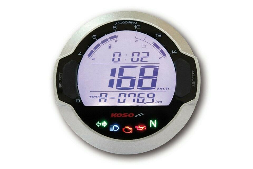 Koso Digital Cockpit Speedometer Dl-03s With 5 Pilot Lights Motorcycle Abe
