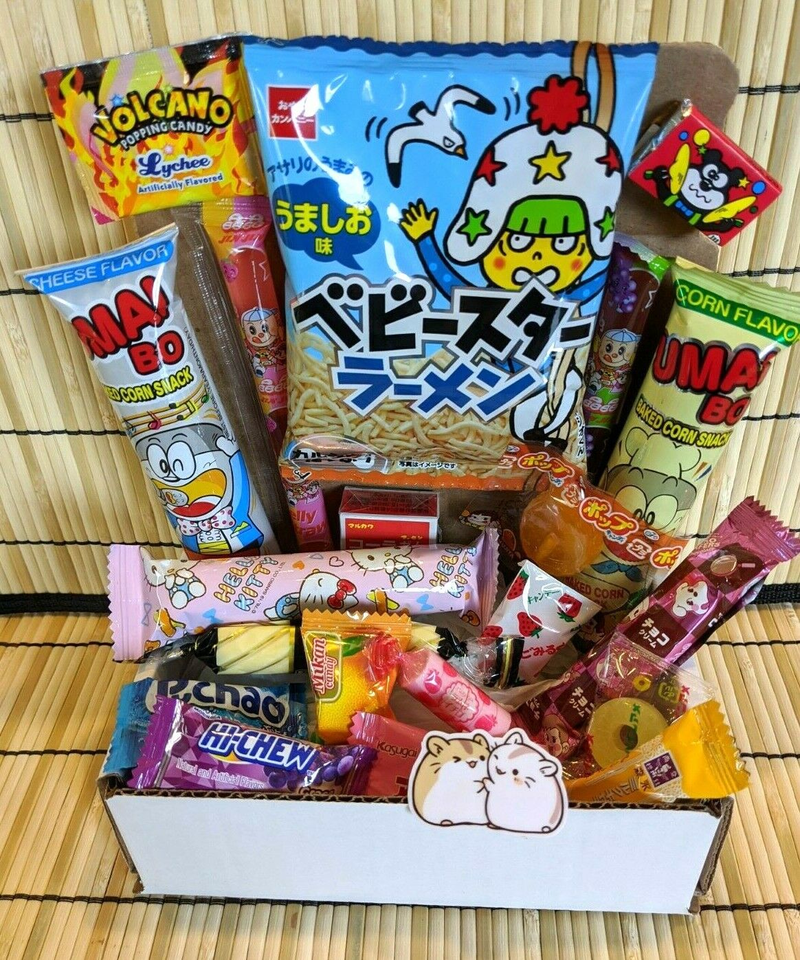 20 Piece Snack Candy Gift Box Japanese Dagashi Treat Tester Sample Lot Us Seller