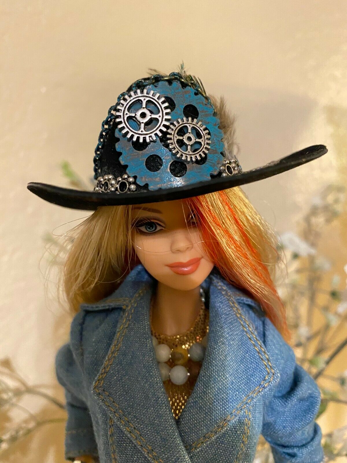 Handmade Jewelry & Accessories For Barbie Steampunk Cowgirl Hat