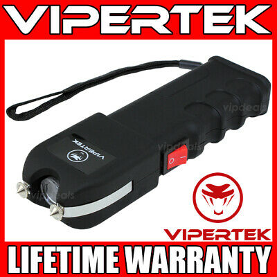 Vipertek Stun Gun Vts-989 - 600 Bv Heavy Duty Rechargeable Led Flashlight
