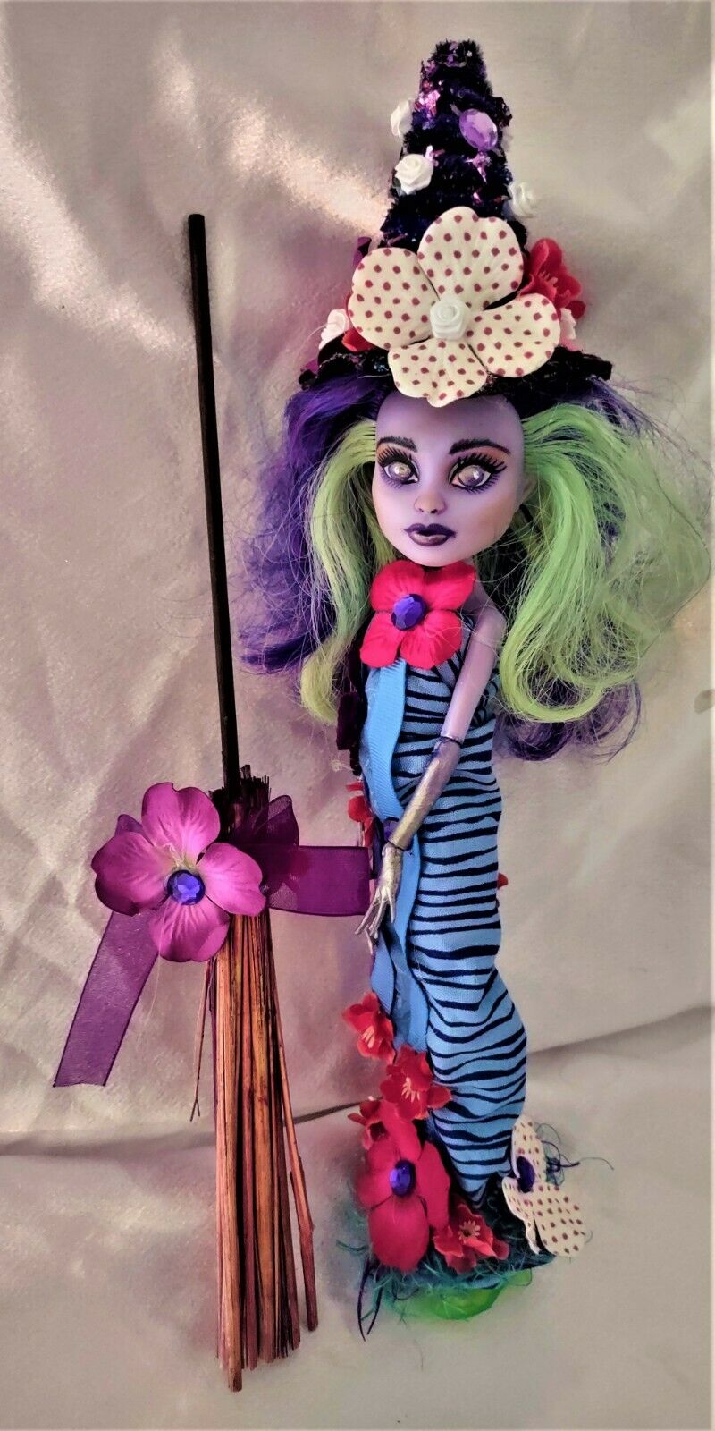 The Wavering Witch An Ooak Monster High Doll Custom Repaint