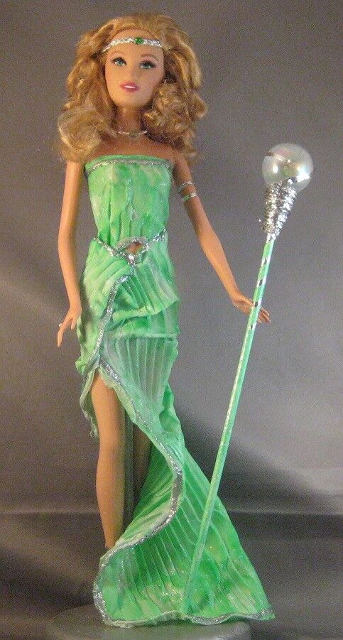 Keeper Of The Peridot Crystal Of Light~ooak Barbie Doll Repaint For August