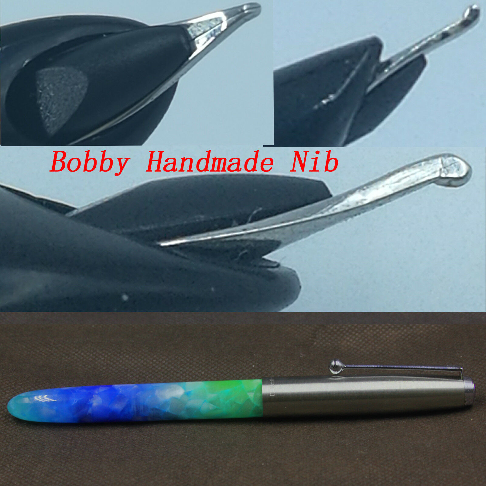 Jinhao 51a Acrylic Dreamland Color Fountain Pen With Bobby Handmade Grind Nib