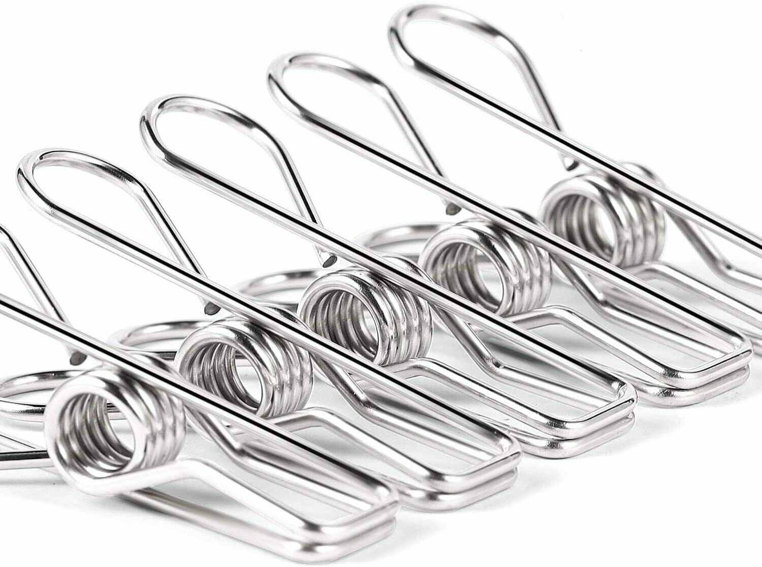 Clothes Pins For Laundry Clips - 28 Pack Heavy Duty Multipurpose Stainless Steel