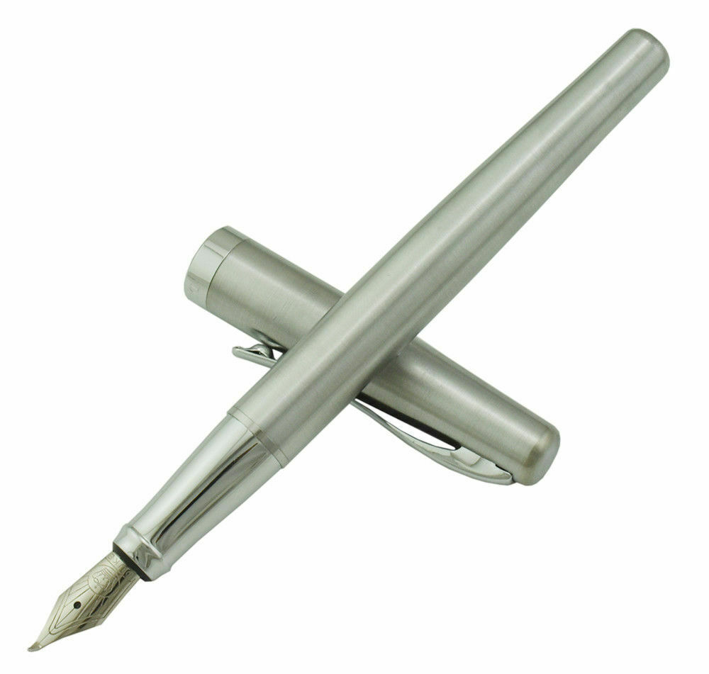 Duke 209 Stainless Steel Fountain Pen Bent Nib Fude Nib Calligraphy Pen