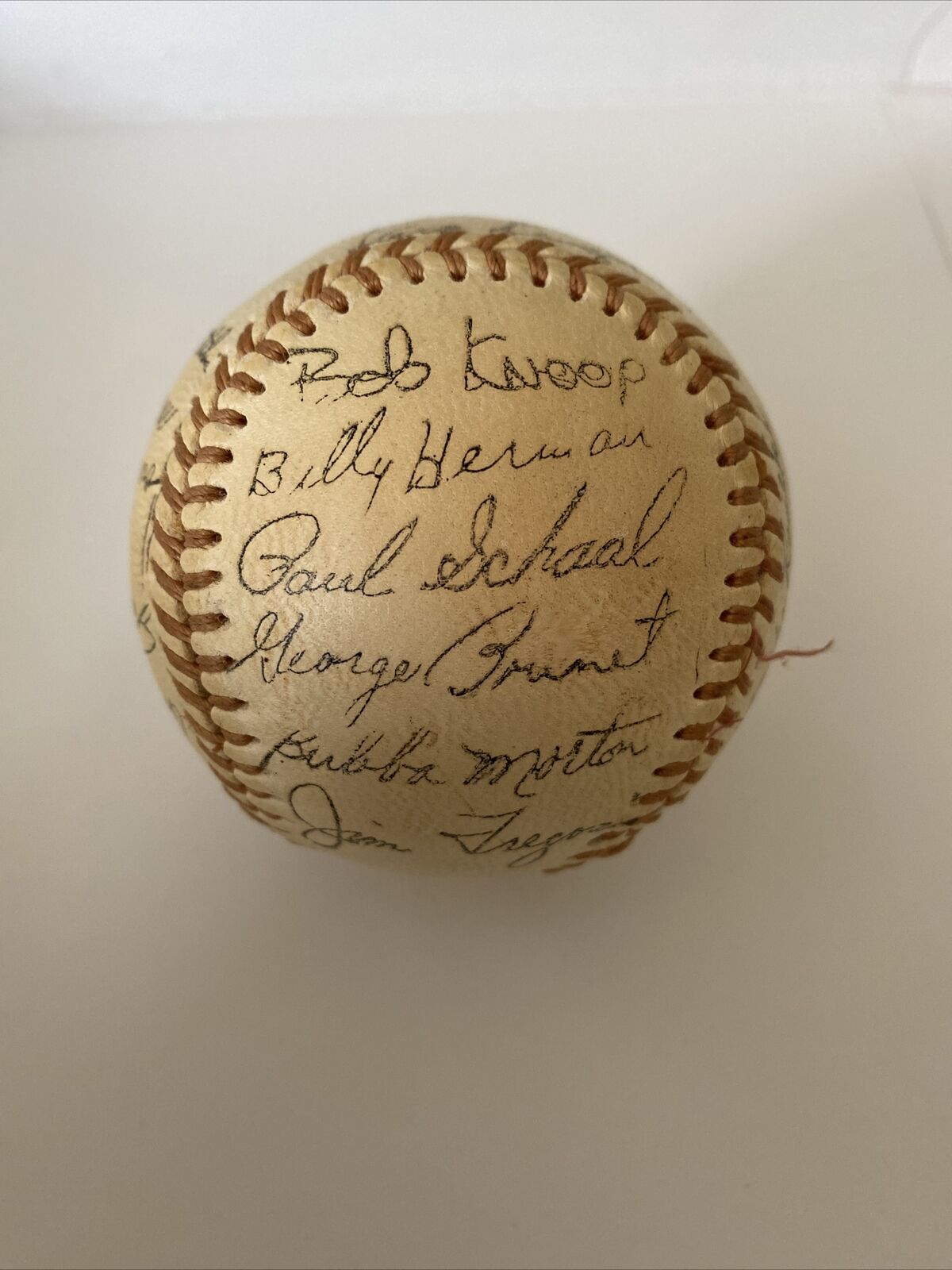 Autographed 1967 California Angles Baseball 1960’s Vintage Baseball