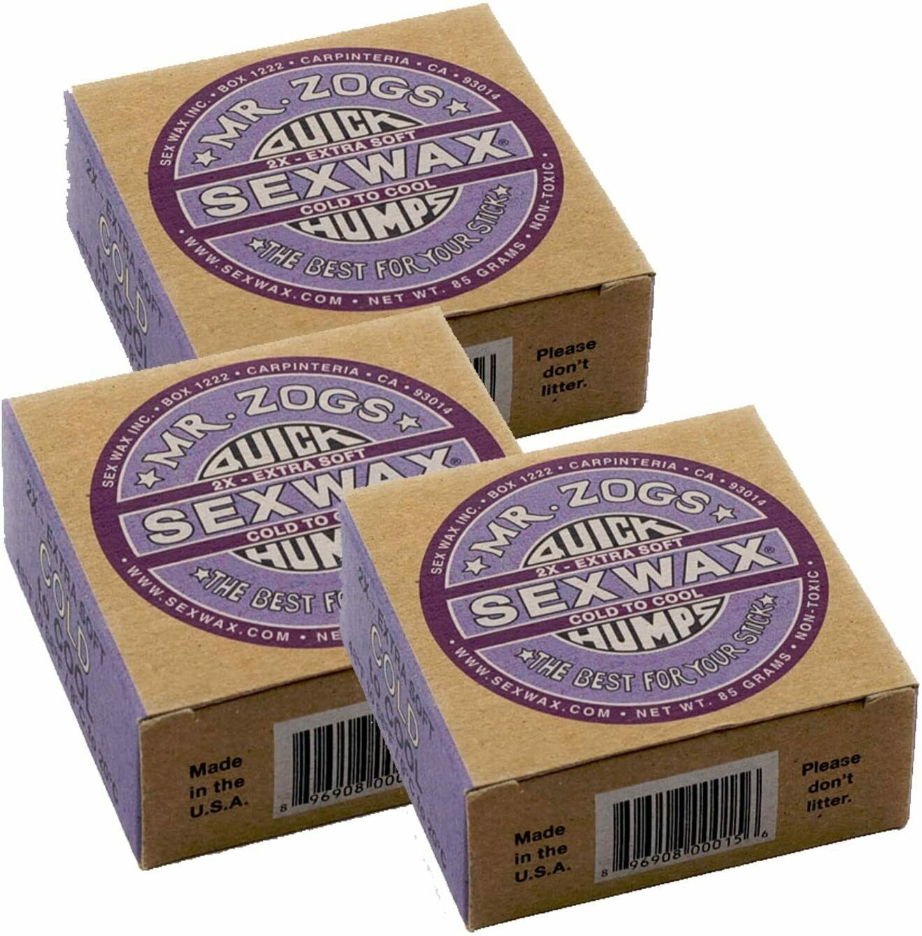 Mr. Zogs Sex Wax Quick Humps - 2x Cool/cold 3 Pack