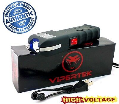 Vipertek Vts-989 High Quality Rechargeable Stun Gun / Led Light Heavy Duty