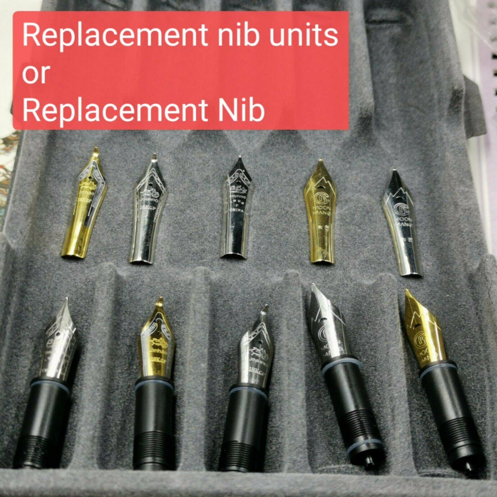 F/m Wet/fude 35mm Replacement Nib Units Or Nib For Moonman M6/c1/m600s