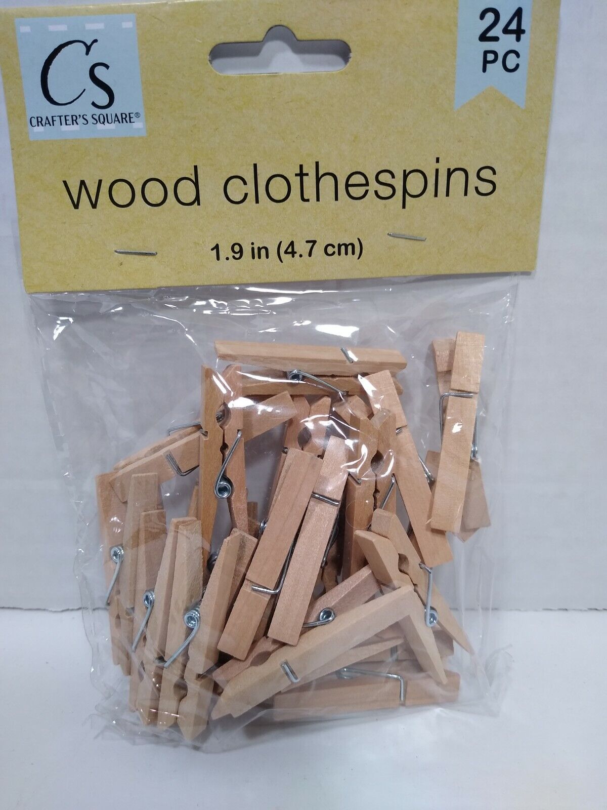 Wood Clothespins About 2" Mini Tiny Scrapbook Stamping Craft New 24 Pieces
