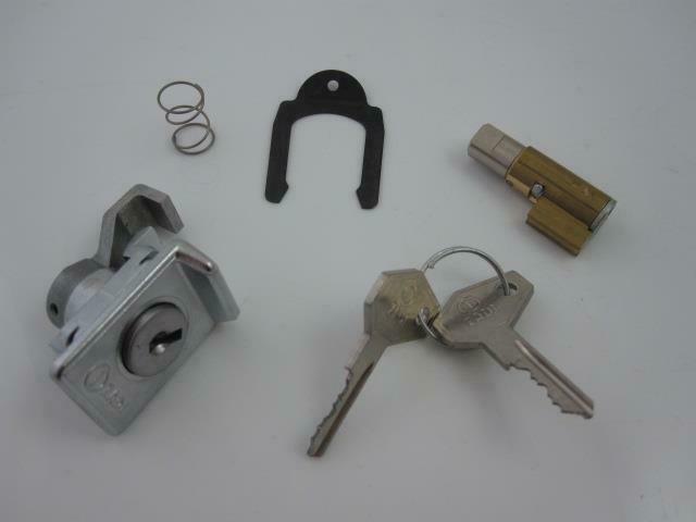 Locking Cylinder Set Steering Lock 6mm & Compartment With Metal Key (ital Vespa