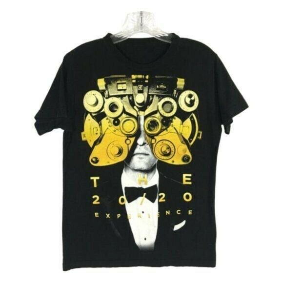 Justin Timberlake Women's Size M Graphic Band Tee Tshirt 20/20 Experience Tour