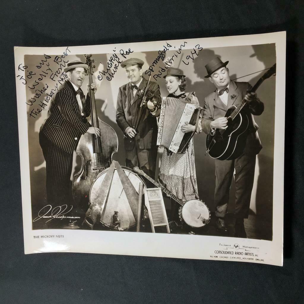 The Hickory Nuts 1943 String Music Autographed Authentic Signed Photo A225
