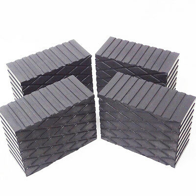 3" Tall Solid Rubber Stack Blocks For Any Auto Lift Or Rolling Jack - Set Of 4
