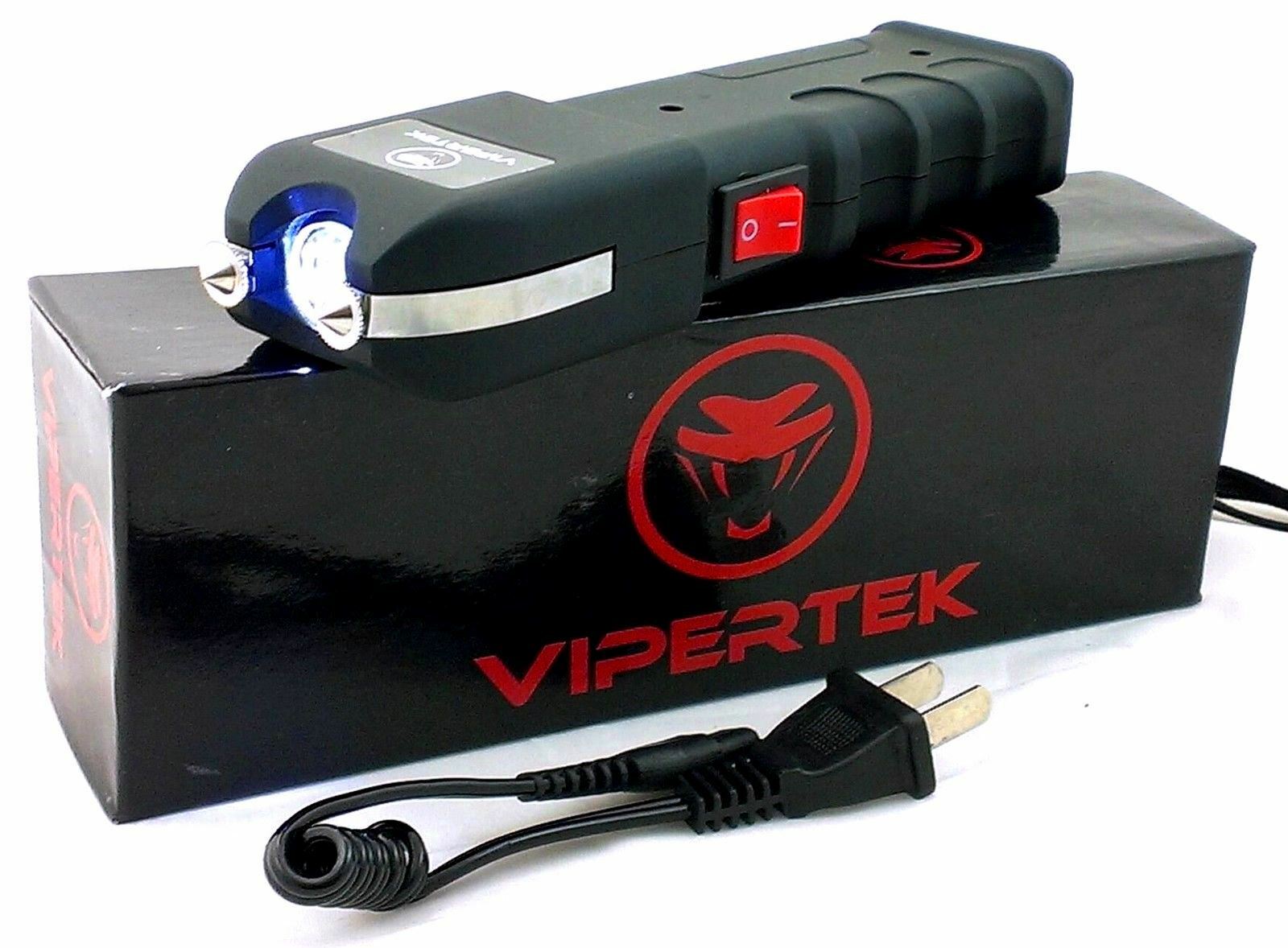 Vipertek Vts-989 Rechargeable Stun Gun W Led Light - Fast Shipping