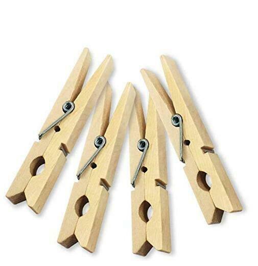(pack Of 50)  Wooden Clothespins About 2-7/8" Long